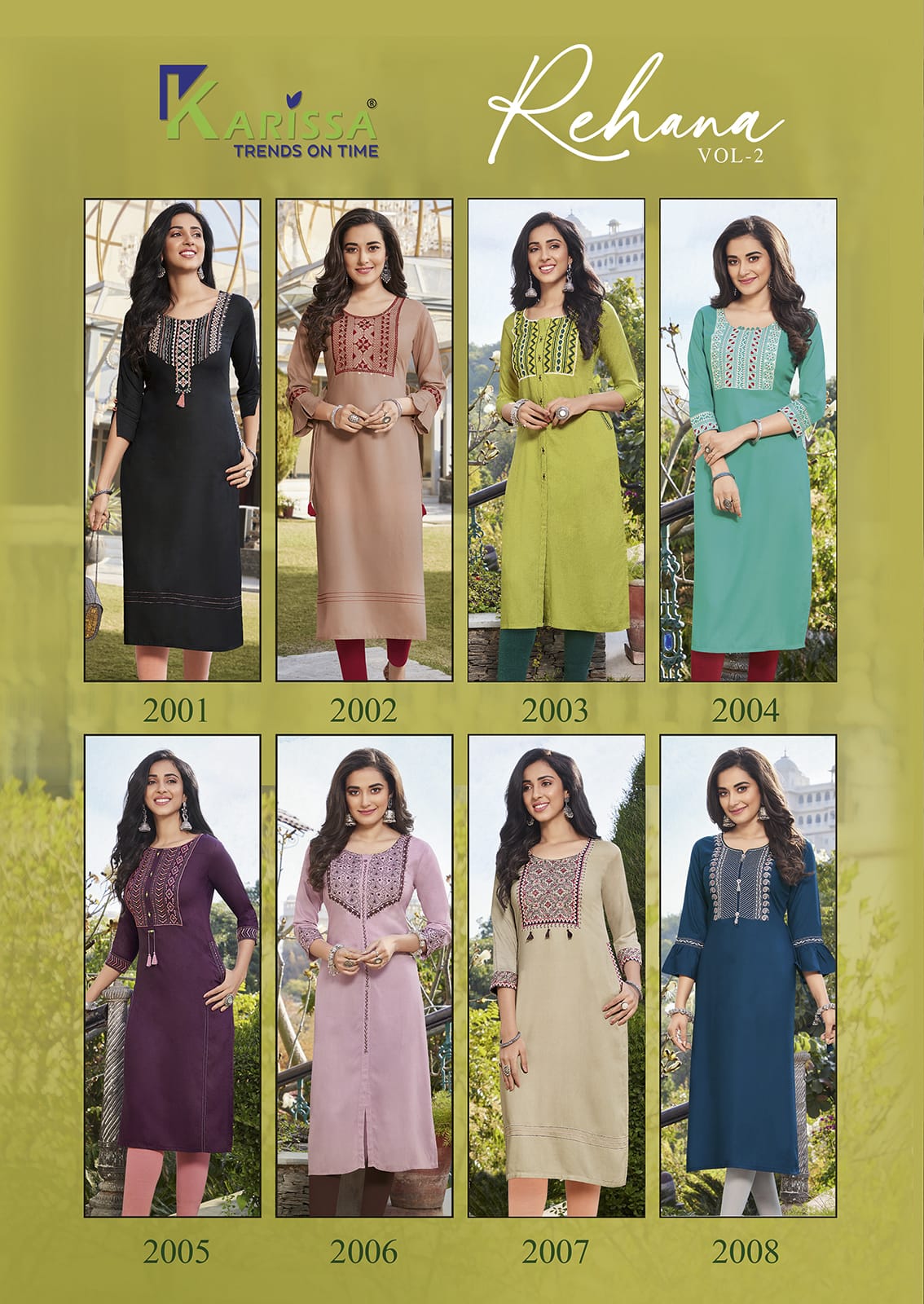 Karissa Rehana 2 Fancy Wear Wholesale Designer Kurtis